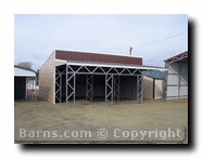 metal horse barn