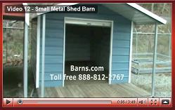 small metal barn