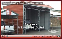 loafing shed for horses