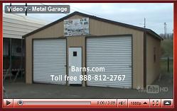 double metal garage